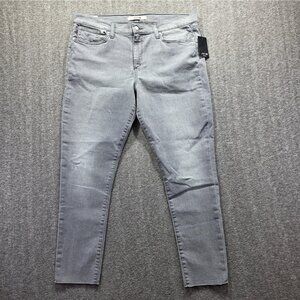 Joe's Jeans Womens 34 Gray Skinny Ankle Flawless Stretch Denim Five Pocket